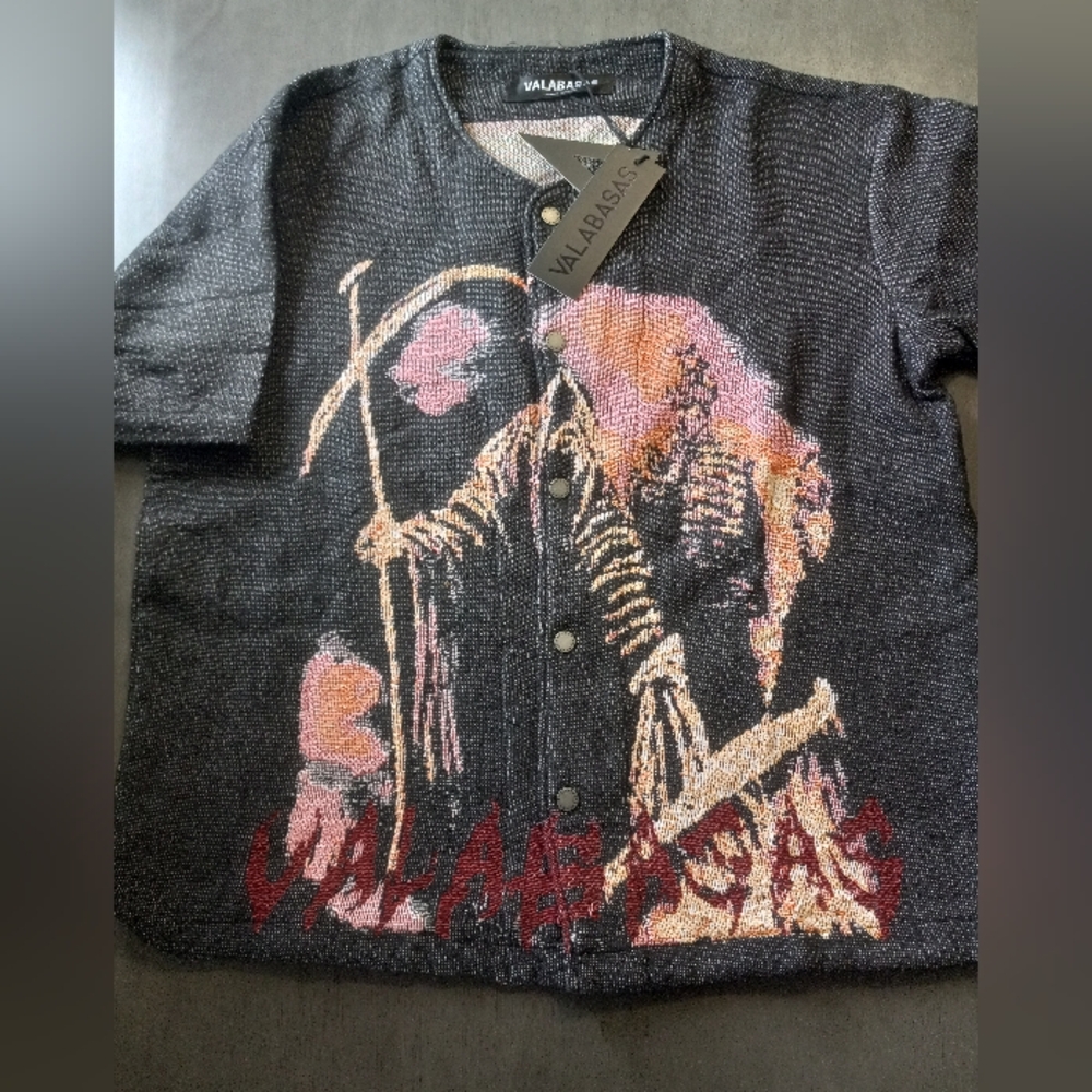 Valabasas Ghost Hand Tapestry Shirt Mens Size 2XL New With Tags